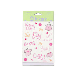 Baby Girl Stickers, Four Sheets