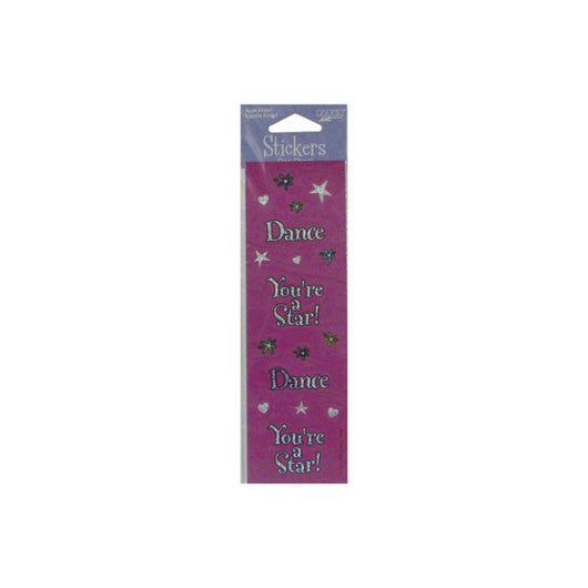 Glitter Dance Stickers, Pack Of 4