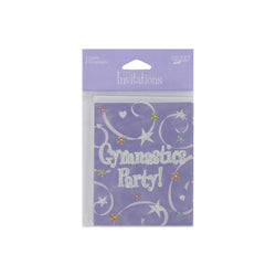 Gymnastics Party Invitations