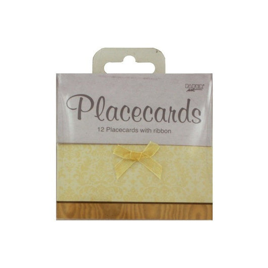 Elegant Place Cards With Ribbon, Pack Of 12