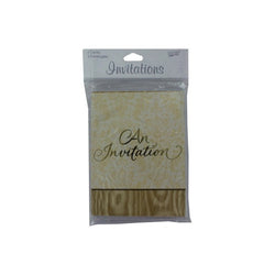 Gold Splendor Invitations, Pack Of 8