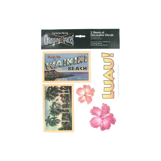 Hawaii Decorative Decals, 2 Sheets