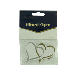 Heart Toppers, Pack Of 12