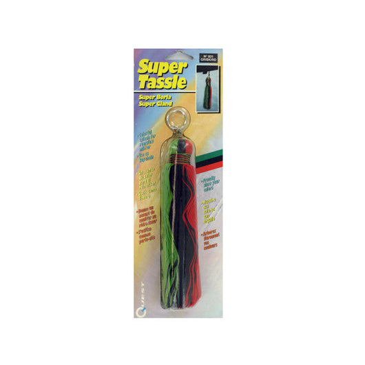 Super Tassel In Green, Black And Red