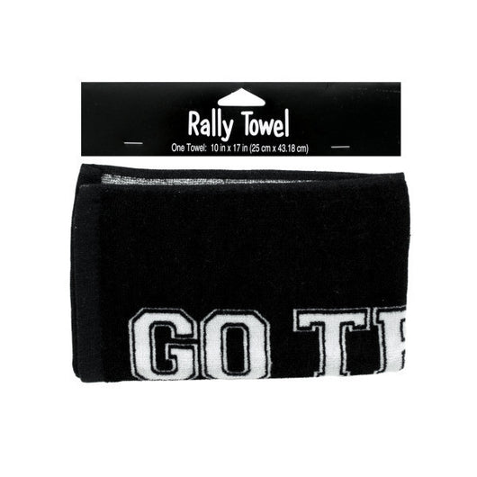 Black Rally Towel