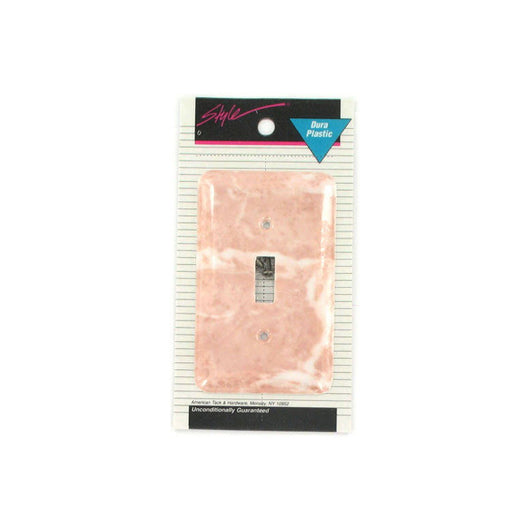 Pink Marble Light Switch Plate