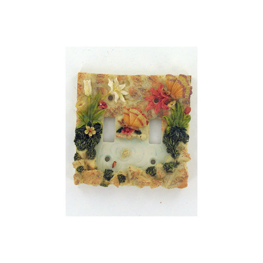 Floral Polyresin Light Switch Cover