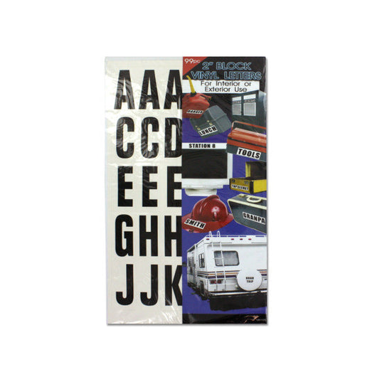 Block Vinyl Letters