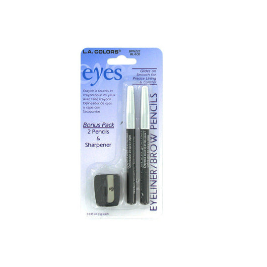 Set Of Two Eyeliner/Brow Pencils And Sharpener