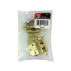Cabinet Hinges, Pack Of 2, Brass