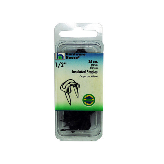 Insulate Staples, Brown, Pack Of 25