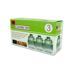 Clear Glass Canister Set
