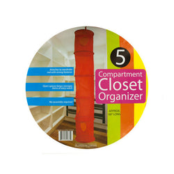 Five Compartment Mesh Closet Organizer