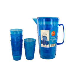 2-Liter Ice Cube Design Pitcher Set
