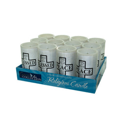 Led Color-Changing Religious Candle Counter Top Display