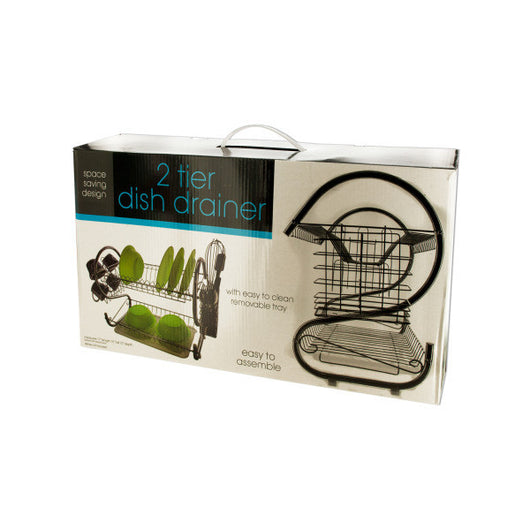 2 Tier Dish Draining Rack