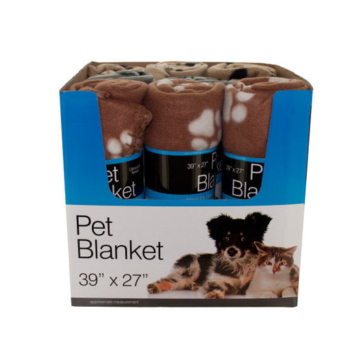 Paw Print Pet Blanket Counter Top Display