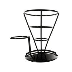 Fry Stand With Condiment Bowl Holder