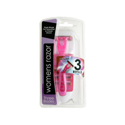 Triple Blade Women's Razor With Refills