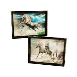 3D Holographic Horse Framed Wall Art