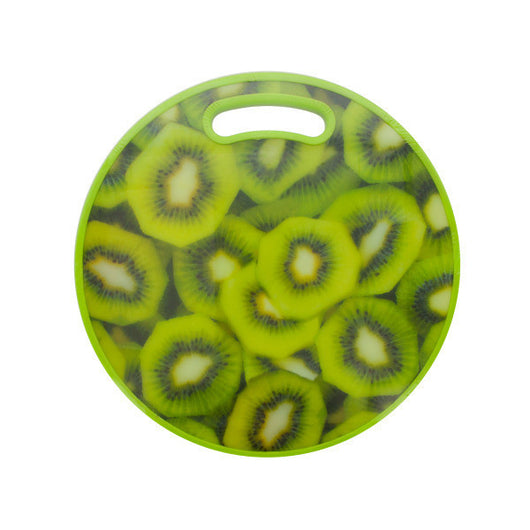 Round Kiwi Print Cutting Board
