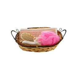 Bath Set In Wicker Basket