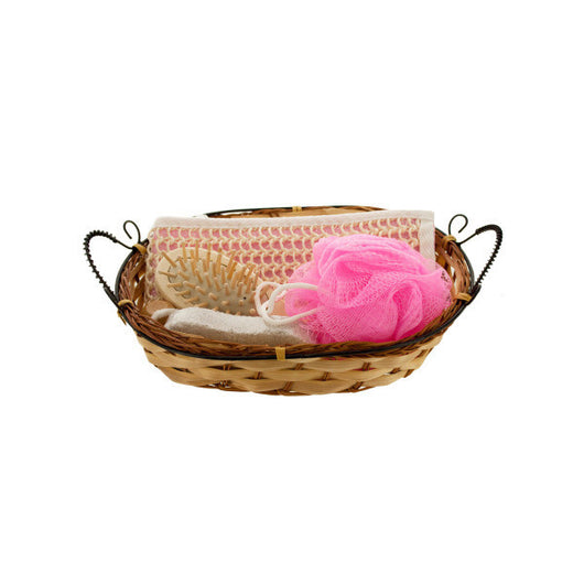 Bath Set In Wicker Basket