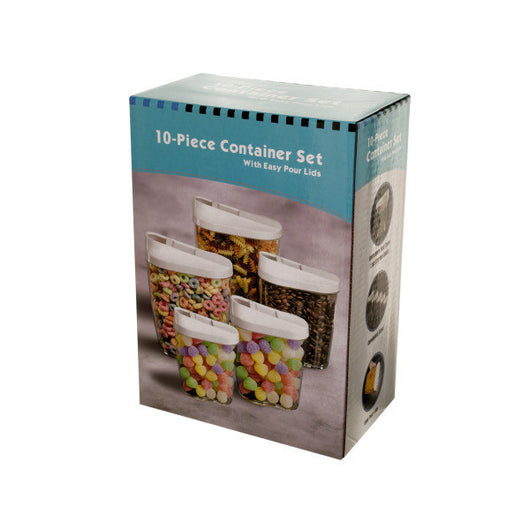 Nesting Food Container Set With Easy Pour Lids