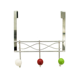 Over The Door Hook Rack With Ceramic Ball Accents