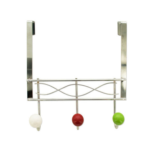Over The Door Hook Rack With Ceramic Ball Accents