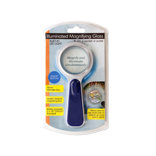Pocket-Size Illuminated Magnifying Glass