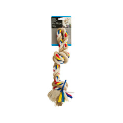 Large Colorful Knotted Pet Rope Toy With Handle