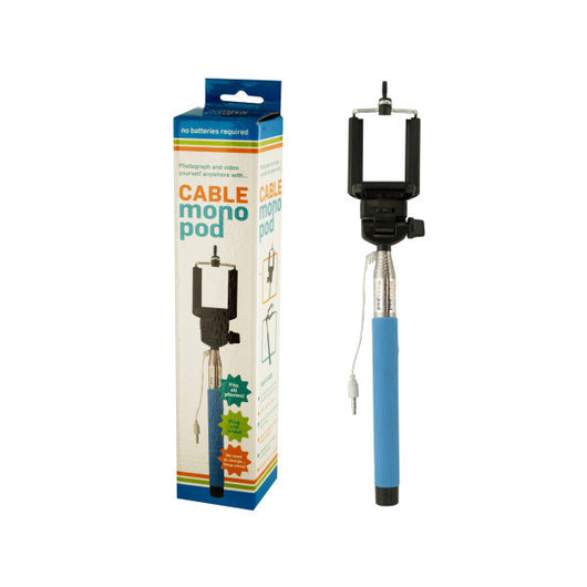 Cable Monopod Stick With Push Button