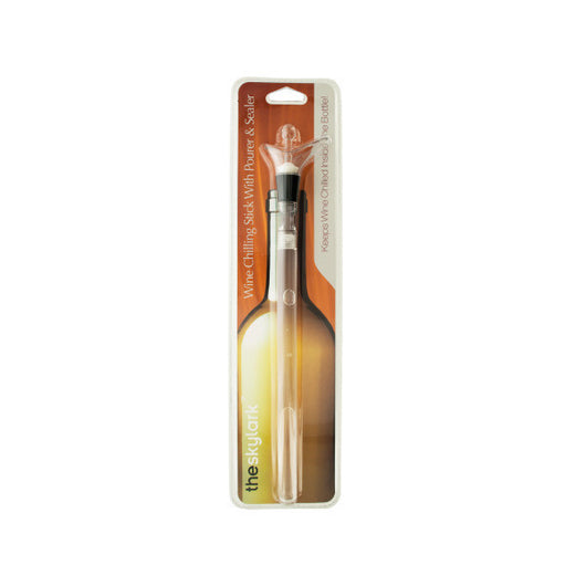 Transparent Wine Chilling Stick With Pourer & Sealer