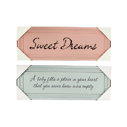 Sweet Baby Embossed Metal Sign