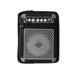 Guitar Tablet Case With External Zipper Pocket