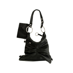 Black Handbag With Zipper Case