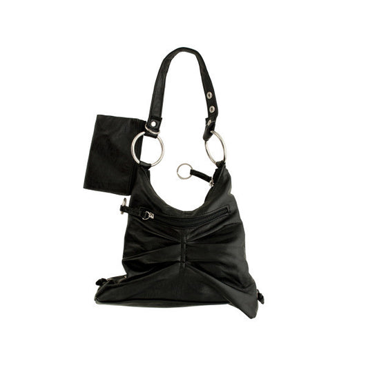 Black Handbag With Zipper Case