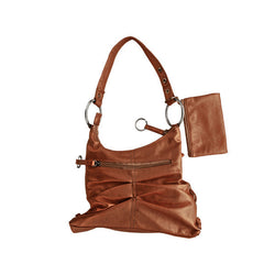 Brown Handbag With Zipper Case