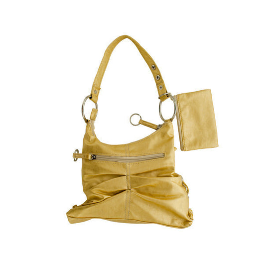 Gold Handbag With Zipper Case