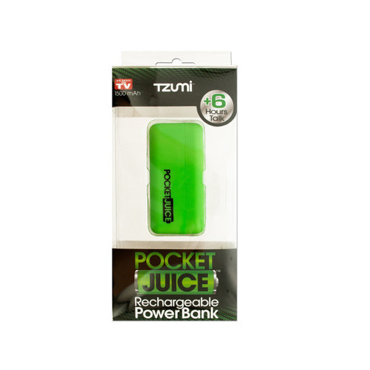 Green Pocket Juice Rechargeable Power Bank