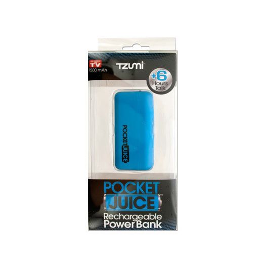 Blue Pocket Juice Rechargeable Power Bank