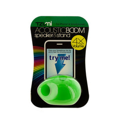 Green Acoustic Boom Analog Phone Speaker & Stand