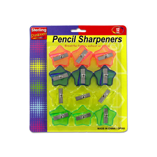 Star-Shaped Pencil Sharpener Set