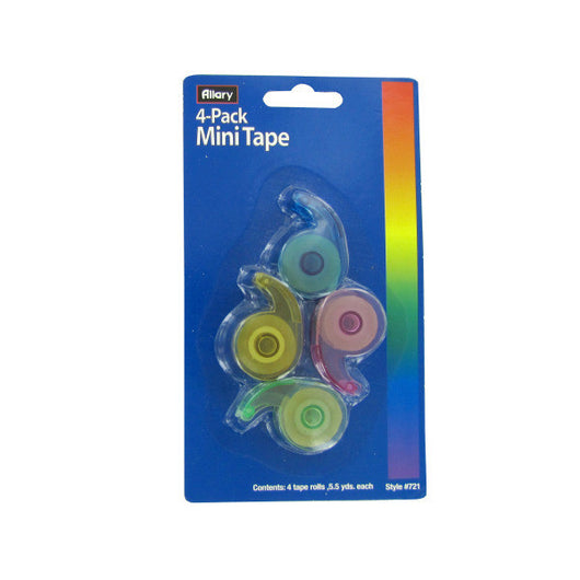 4-Pack Mini Tape, 5 1/2 Yards Each