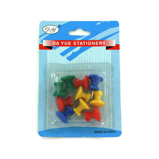 Large Push Pins, Assorted Colors