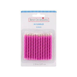 Pink Birthday Candles