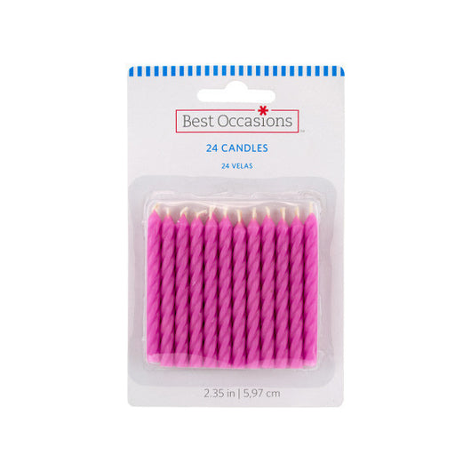 Pink Birthday Candles