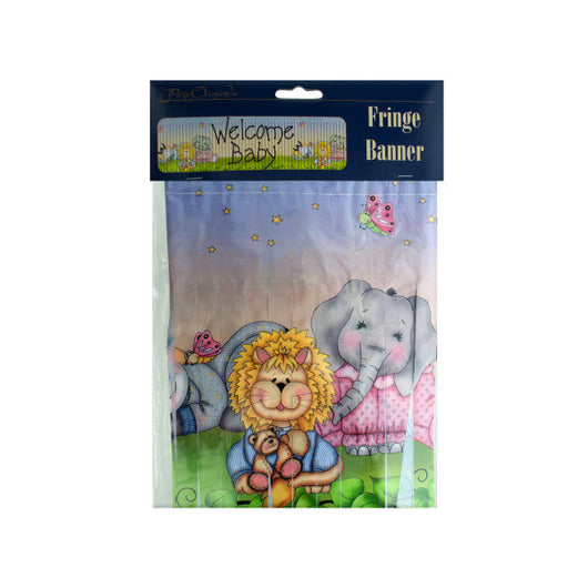 Welcome Baby Fringe Banner