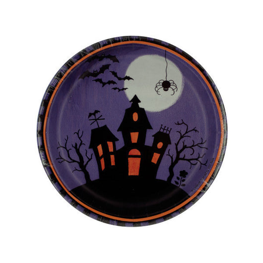 8 Pk 6 7/8 In. Halloween Haunting Paper Plates
